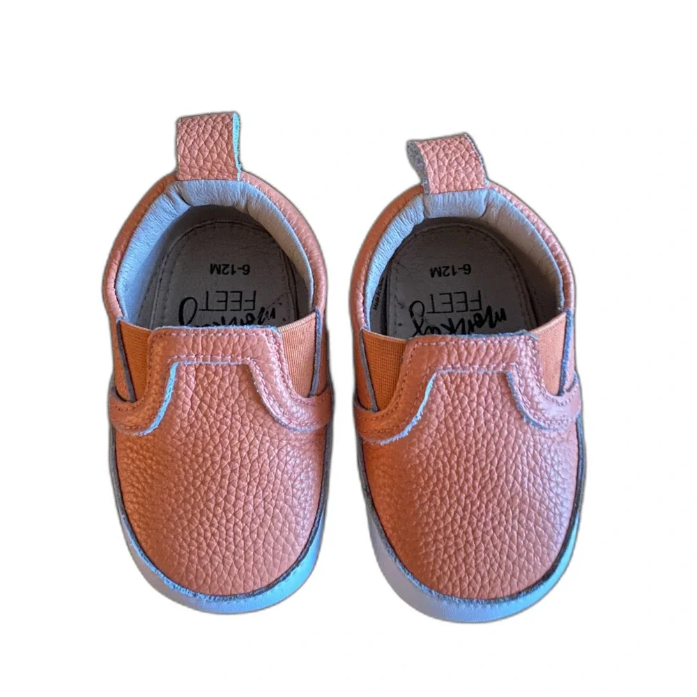Monkey Feet Orange Slip-On Shoes 6-12 Months